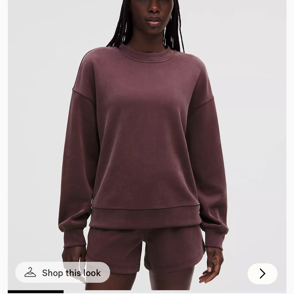 Lululemon softstream perfectly oversized crew sweatshirt